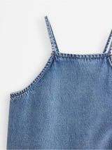 Hlýrabolur, denim