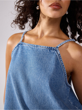 Hlýrabolur, denim