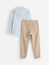 Sett, skyrta og buxur