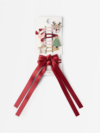 Hárteygjur og spennur, 6 í pakka