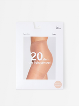 Sokkabuxur, 20 den, semi shine